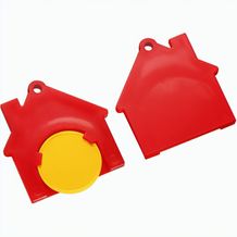 Chiphalter mit 1-Chip "Haus" (gelb / rot) (Art.-Nr. CA885105)