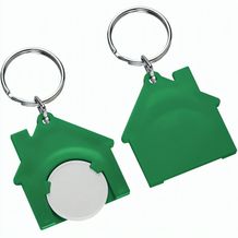 Chiphalter mit 1-Chip "Haus" (weiß / grün) (Art.-Nr. CA885824)