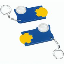 Chiphalter mit 1-Chip und Lupe (gelb / blau) (Art.-Nr. CA891173)