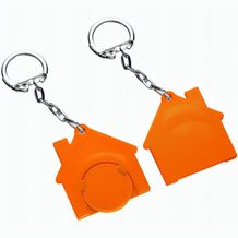 Chiphalter mit 1-Chip "Haus" (grün / orange) (Art.-Nr. CA891997)