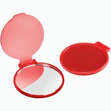 Taschenspiegel, rund (rot-transparent) (Art.-Nr. CA892861)