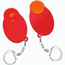 Chiphalter mit 1-Chip "Gesicht" (orange / rot) (Art.-Nr. CA903312)