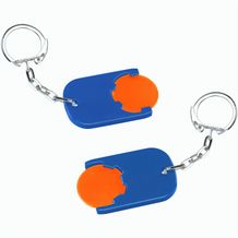 Chiphalter mit 1-Chip "Gamma" (orange / blau) (Art.-Nr. CA908646)