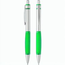 Druckkugelschreiber "Gamma" (silber / grün) (Art.-Nr. CA910457)