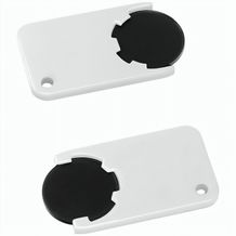 Chiphalter mit 1-Chip "Beta" (schwarz / weiß) (Art.-Nr. CA914815)