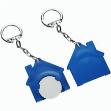 Chiphalter mit 1-Chip "Haus" (weiß / blau) (Art.-Nr. CA917918)