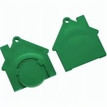 Chiphalter mit 1-Chip "Haus" (grün / grün) (Art.-Nr. CA929511)