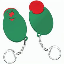 Chiphalter mit 1-Chip "Gesicht" (rot / grün) (Art.-Nr. CA940909)
