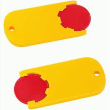Chiphalter mit 1-Chip "Alpha" (rot / gelb) (Art.-Nr. CA945264)