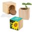Pflanz-Holz Maxi mit Samen - Sonnenblume, 1 Seite gelasert (individuell) (Art.-Nr. CA073997)