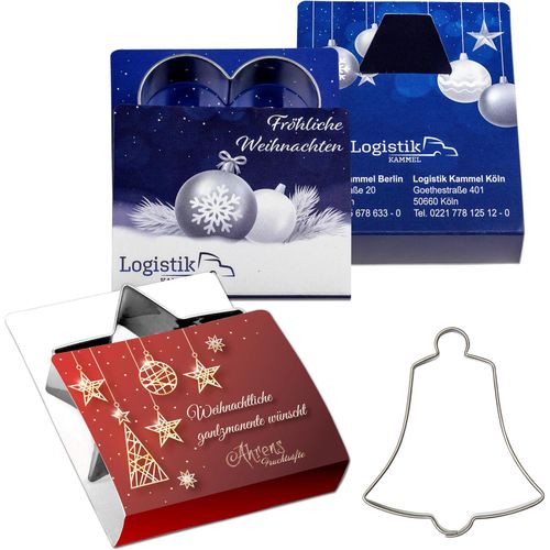 Backförmchen Single-Pack - Weihnachten - Glocke 4/0-c (Art.-Nr. CA164825) - Die beliebten Weihnachtsbackförmche...