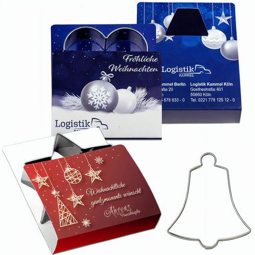 Backförmchen Single-Pack - Weihnachten - Glocke 4/4-c (Art.-Nr. CA170992) - Die beliebten Weihnachtsbackförmche...