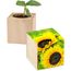 Pflanz-Holz - Standardmotiv - Sonnenblume - ohne Lasergravur (standard) (Art.-Nr. CA205024)