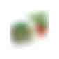 Tontöpfchen-Blume mit Samen - Gartenkresse inkl. Tampondruck (Art.-Nr. CA269151) - Das Tontöpfchen aus Terracotta wir...
