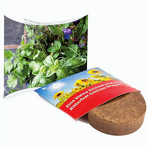 Plant-Tab mit Samen - Kräutermischung (Art.-Nr. CA272951) - Kompakte Werbeidee mit einfacher Handhab...