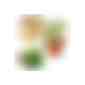 Logo-Töpfchen Komplettbanderole mit Samen - Glücksklee-Zwiebeln (* Je nach Verfügbarkeit der Glücksklee-Zwiebeln) (Art.-Nr. CA279733) - Für abwechslungsreiches Grün im B...