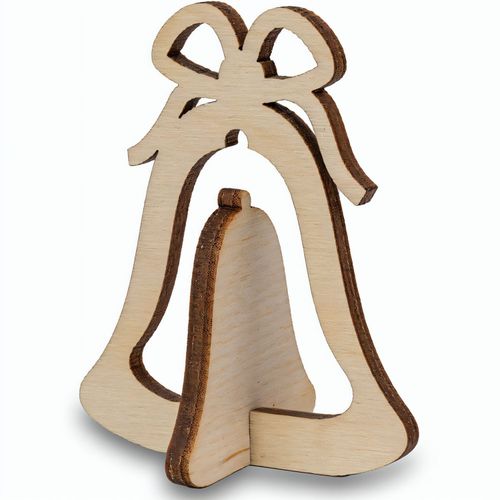 Holzfiguren-Karte - Glocke (Art.-Nr. CA280922) - Unsere weihnachtliche Holzfiguren-Karte...