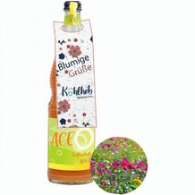 Samenpapier Flaschenanhänger - Sommerblumenmischung, Druck 4/0-c (individuell) (Art.-Nr. CA305286)