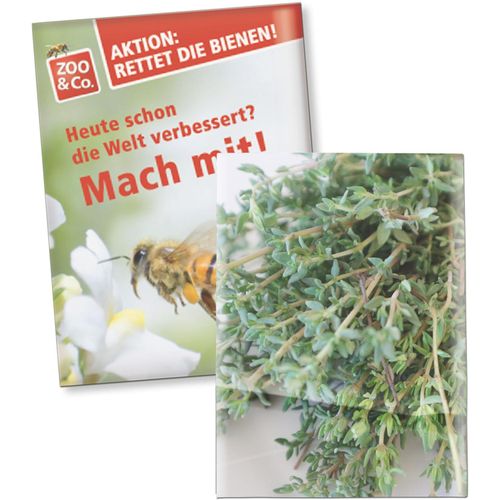 Samentütchen Klein - Recyclingpapier - Thymian (Art.-Nr. CA308643) - Das Samentütchen kann komplett selbs...