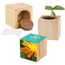 Pflanz-Holz Maxi mit Samen - Ringelblume, 2 Seiten gelasert (individuell) (Art.-Nr. CA576014)