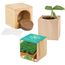 Pflanz-Holz Maxi mit Samen - Gartenkresse, 1 Seite gelasert (individuell) (Art.-Nr. CA632566)