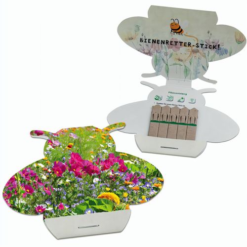 Samen-Stick - Biene - Sommerblumenmischung (Art.-Nr. CA865961) - Frühlings- und Sommergrüße oder einfa...