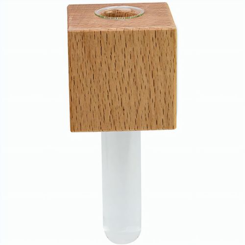 Mini-Vase Magnet - mit Digitaldruck und Lasergravur (Art.-Nr. CA887386) - Der Echtholzwürfel mit einem integriert...
