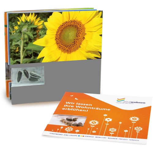 Samen-Karte - Sonnenblume (Art.-Nr. CA940536) - Ein ideales Format hat der quadratische...