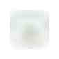50 ml Tiegel weiß mit Aloe Vera Feuchtigkeitscreme (Art.-Nr. CA124192) - Tiegel weiß und Deckel in weiß mit sil...