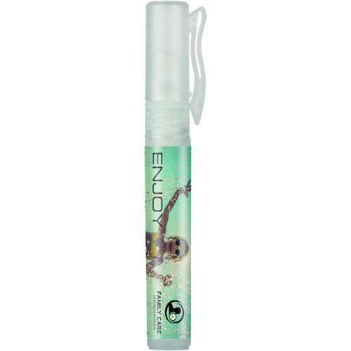 7 ml Spray mit Sonnenschutzspray LSF 50 inkl. 4c Etikett (Art.-Nr. CA275055) - Praktischer, transparenter Kunststoff-Sp...
