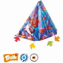 Fruchtgummi Tetraeder Folie, weiß Trolli Fruchtgummi Flugzeuge, bunt gemischt, 10% Fruchtsaft (weiß) (Art.-Nr. CA013689)