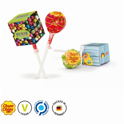 Lolly Box Chupa Chups Kugel Lolly, Fruchtmischung (Art.-Nr. CA245542) - Chupa Chups Kugel Lolly in Werbebox aus...