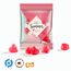 Minitüte,10 g, Folie transparent, Trolli Fruchtgummi Herz rot, Erdbeergeschmack, 10% Fruchtsaft (transparent) (Art.-Nr. CA333556)