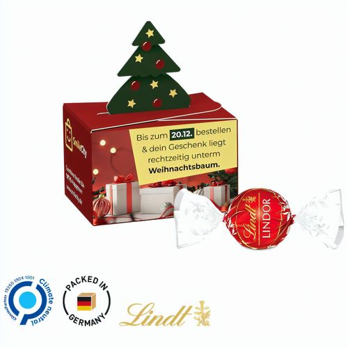Geschenkbox Mini, Lindor Milchkugel (Art.-Nr. CA363749) - Lindor Milchkugel in einer Werbebox aus...