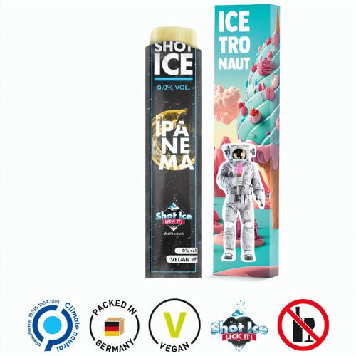 Long Box, Shot Ice - Icy Ipanema, alkoholfrei (Art.-Nr. CA365083) - Werbeverpackung, aus weißem Karton...