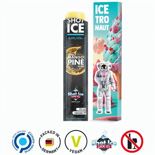 Long Box, Shot Ice - Juicy Mango Pine Apple, alkoholfrei (Art.-Nr. CA389969) - Werbeverpackung, aus weißem Karton...