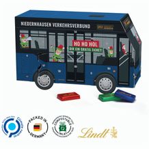 Adventskalender Bus, Lindt Schokotäfelchen (weiß) (Art.-Nr. CA423244)