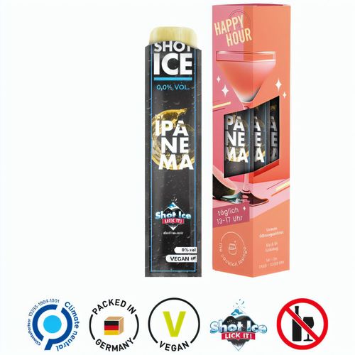 Big Box Shot Ice 3er, Icy Ipanema, alkoholfrei (Art.-Nr. CA443328) - Werbeverpackung aus weißem Karton, mi...