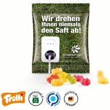 Fruchtgummi Minitüte 10g, Premium Bärchen, kompostierbare Folie, weiß (weiß) (Art.-Nr. CA530795)
