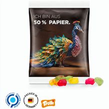 Maxitüte, 50 g, Folie mit 50% Papieranteil, weiß, Trolli Fruchtgummi Auto-Mischung, 10% Fruchtsaft (weiß) (Art.-Nr. CA539419)