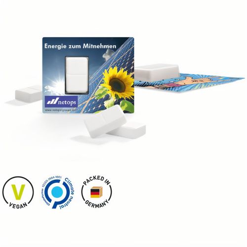 Energie Karte, Traubenzucker mit Vitamin C (Art.-Nr. CA738666) - Traubenzucker in Karte aus weißem Karto...