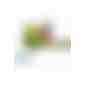 Werbekarte Midi, Fruit Stripes Apple (Art.-Nr. CA758656) - Werbekarte Midi aus weißem Karton un...