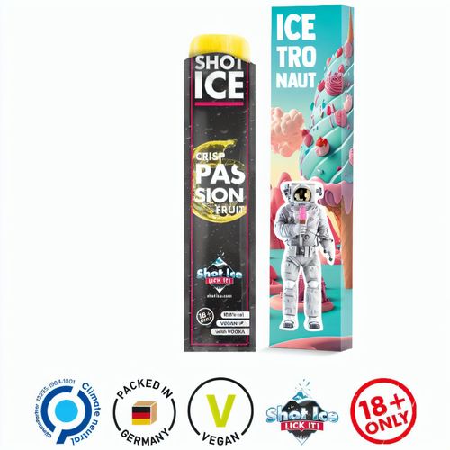 Long Box, Shot Ice - Crisp Passion Fruit 10,5% vol (Art.-Nr. CA802193) - Werbeverpackung, aus weißem Karton...