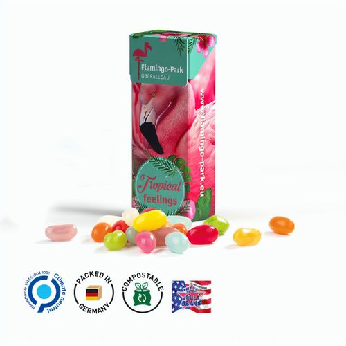 Slim Box,  Jelly Beans (Art.-Nr. CA982082) - Box mit "Klick-Verschluss" aus weiße...