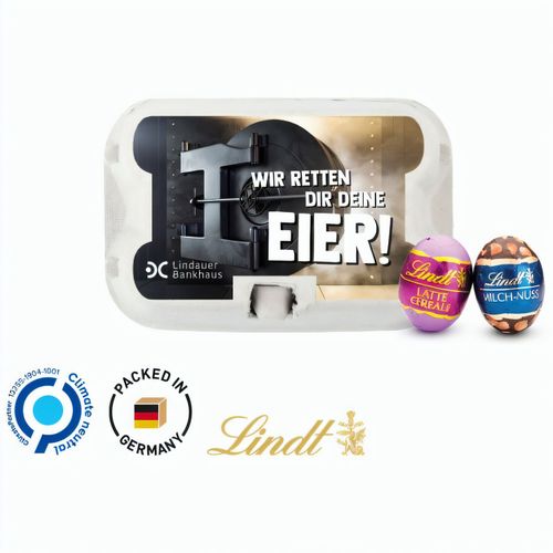 Sixpack Premium, Lindt Mini-Eier (Art.-Nr. CA998371) - Schoko Ostereier von Lindt im Eierkarton...
