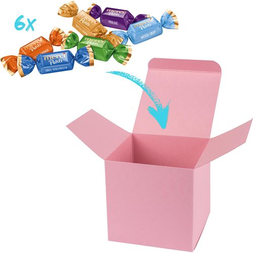 Color Merci Mini-Box (Art.-Nr. CA029405) - 1 ColorBox Rosa, gefüllt mit 6 Merci-Ch...