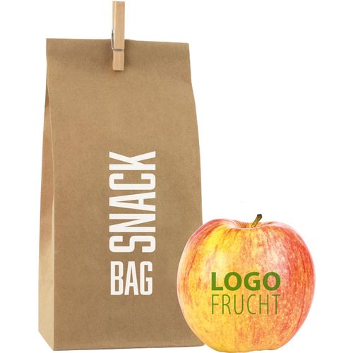 LogoFrucht Apple-Bag (Art.-Nr. CA112078) - 1 Qualitäts-Apfel Rot inkl. LOGOFrucht-...