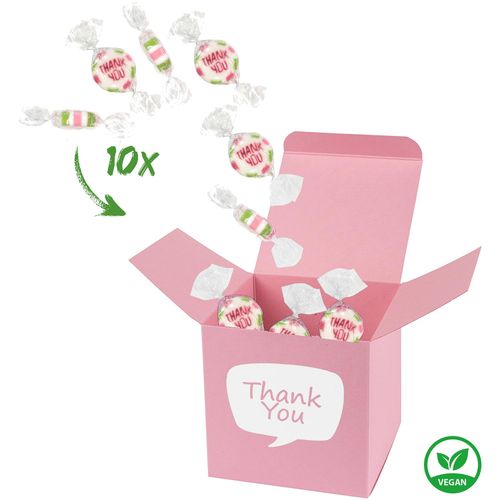 ColorBox Thank You (Art.-Nr. CA165040) - 1 ColorBox Rosa gefüllt mit 10 einzel...