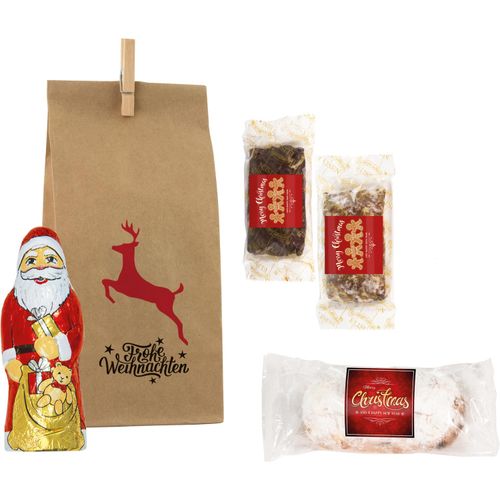 Happy XMas Bag Mix (Art.-Nr. CA172454) - 1 Elisenlebkuchen glasiert 25 g, 1...