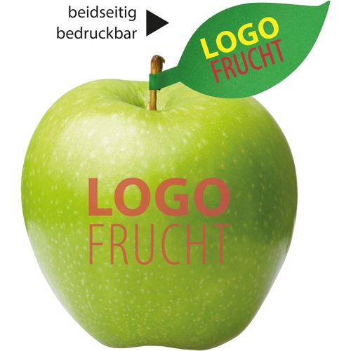 LogoFrucht Apfel grün (Art.-Nr. CA186388) - 1 Qualitäts-Apfel grün inkl. LOGOFruch...